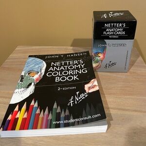 Anatomy Coloring Book and Flash Cards Set